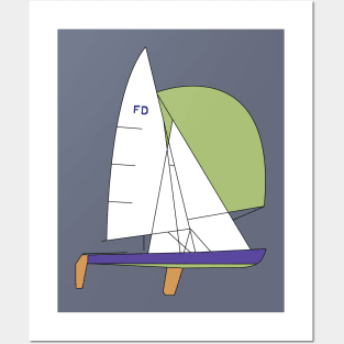 Flying Dutchman Sailboat Posters and Art